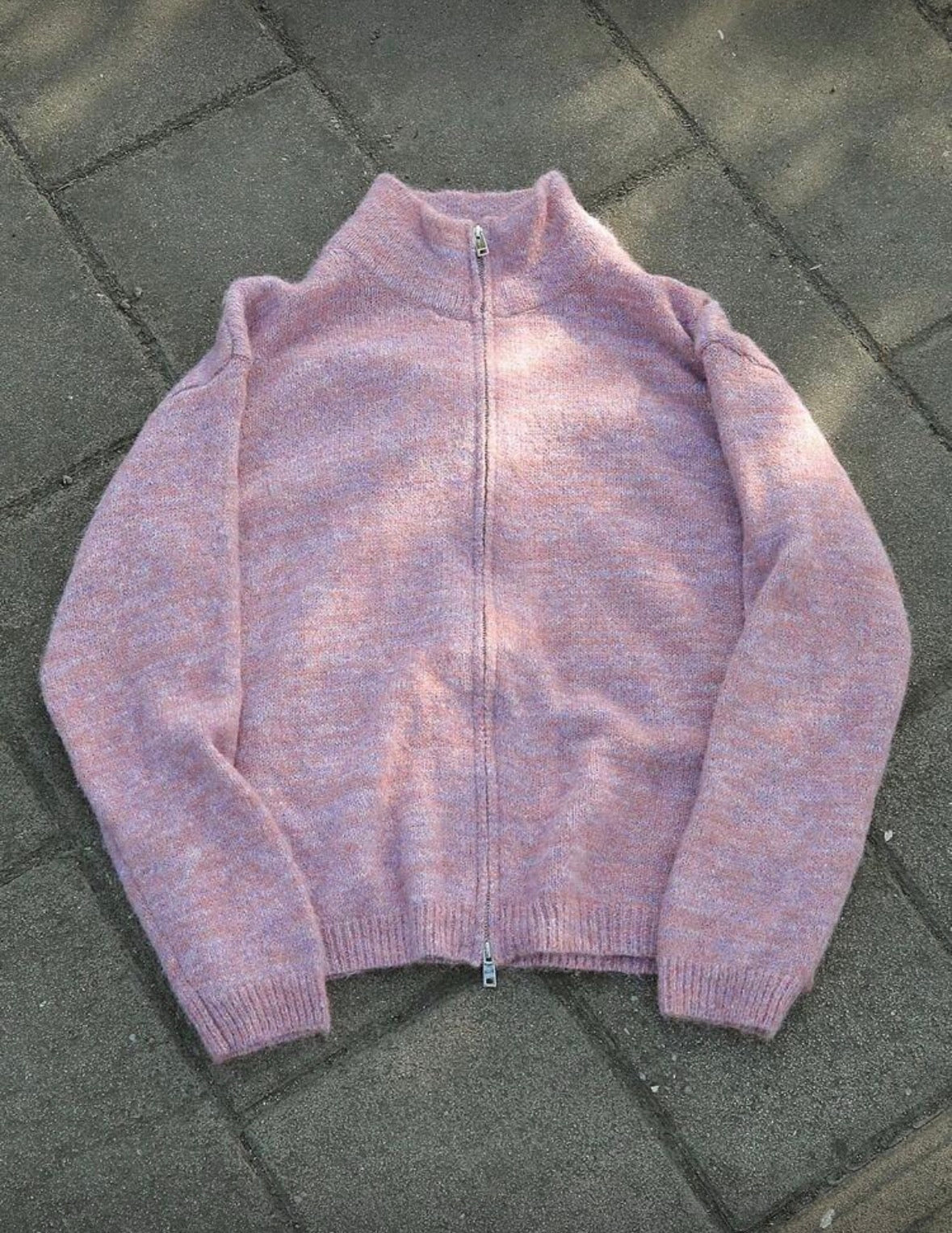 Pink Zip Sweater